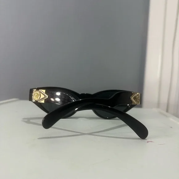 Versace Black and Gold Sunglasses - Picture 3 of 4